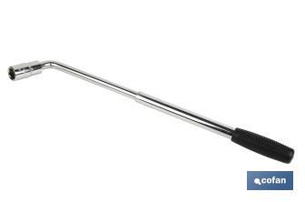 Llaves extensibles para ruedas | SW: 17 - 19 mm | Longitud: 550 mm - Cofan