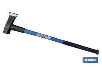 Splitting maul with glass fibre handle | Weight: 2,700 grams | Length: 900mm - Cofan