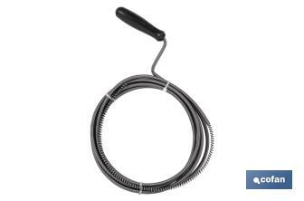 Spiral pipe cleaner | Available lengths in 3, 5 and 10m | Suitable for professional use - Cofan