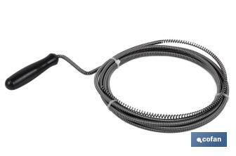 Spiral pipe cleaner | Available lengths in 3, 5 and 10m | Suitable for professional use - Cofan