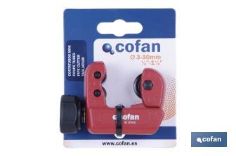 Mini pipe cutter, Zamak Model | Available in two diameters | Instant Change System (ICS) - Cofan