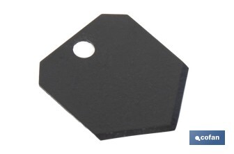 Recambio de cuchilla para tijeras cortamangueras | Material: acero inoxidable | Recubrimiento PTFE | Medidas: 25 x 20 x 1 mm - Cofan