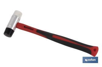 Nylon/polyurethane soft-faced hammer | Fibreglass handle | Available in various diameters - Cofan