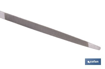 Slim triangular file | Dead smooth model | Available in two sizes | Replaceable and ergonomic handle - Cofan