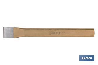 Flat chisel for mechanics | Available in various lengths | High-quality steel - Cofan