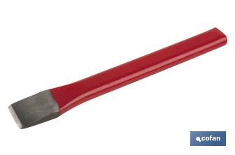 Flat chisel for sheetmetal workers | Extra slim chisel | Size: 20 x 200mm | Steel - Cofan