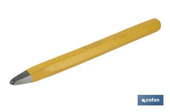 Point head chisel with hex shank | With no handle | Available in various sizes | Steel - Cofan