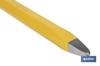 Puntero de construcción sin mango protector | Medidas desde 16 x 200 mm hasta 20 x 500 mm - Cofan