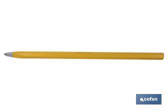 Puntero de construcción sin mango protector | Medidas desde 16 x 200 mm hasta 20 x 500 mm - Cofan