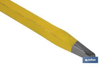 Point head chisel with hex shank | With protective handle | Available in various sizes | Steel - Cofan