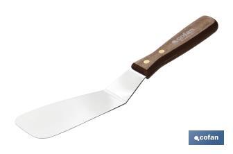 Painting knife | Stainless steel | Size: 11 x 60mm | Wooden handle - Cofan