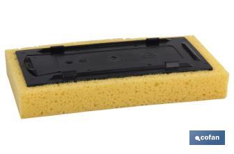 Spare part for sponge float | Suitable for cleaning tiles | Size: 280 x 140 x 30mm - Cofan