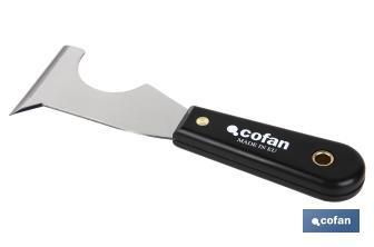 Espátula multiusos de acero al carbono | Con mango de polipropileno de 65 mm | Ideal para pintor - Cofan