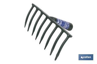 Garden rake forged in special steel | Handle not included | Available in 18 tines - Cofan