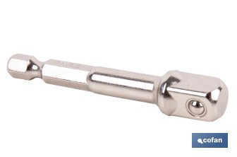 Adaptador Portavasos 3/8" para vasos de 1/4" | Longitud: 65 mm | Fabricado en cromo vanadio - Cofan