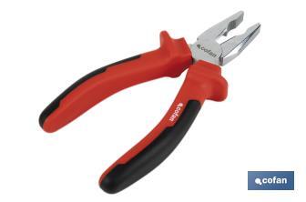 Reinforced combination pliers | Electrician pliers with ergonomic handle | Size: 200mm - Cofan