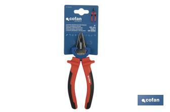 Reinforced combination pliers | Electrician pliers with ergonomic handle | Size: 200mm - Cofan