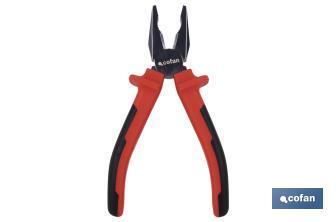 Reinforced combination pliers | Electrician pliers with ergonomic handle | Size: 200mm - Cofan