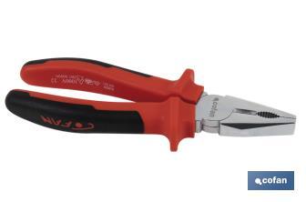 Reinforced combination pliers | Electrician pliers with ergonomic handle | Size: 200mm - Cofan