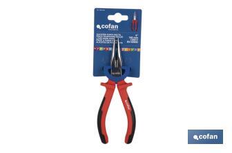 Needle nose pliers | Chrome-vanadium steel | Size: 200mm - Cofan