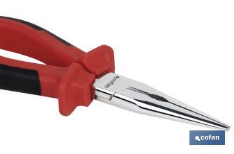 Needle nose pliers | Chrome-vanadium steel | Size: 200mm - Cofan