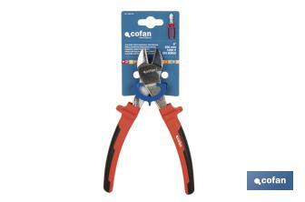 Alicates cortadores de alambre | Alicates aislados para mayor seguridad | Medidas de los alicates: 200 mm - Cofan