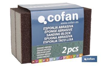 Sanding sponge "Medium Grain" - Cofan