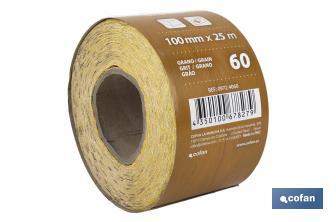 Roll of abrasive paper "Yellow" - Cofan