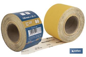 Roll of abrasive paper "Yellow" - Cofan