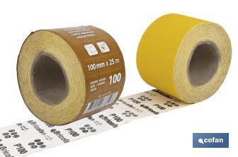 Roll of abrasive paper "Yellow" - Cofan