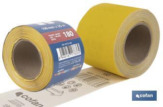 Roll of abrasive paper "Yellow" - Cofan