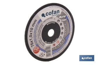 Discos Extrafinos para Acero INOX - Cofan