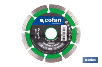 Universal base diamond discs "general construction" - Cofan