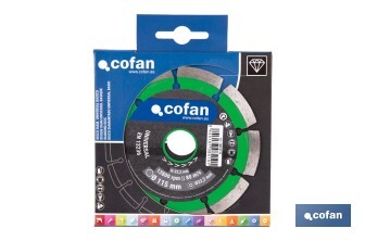 Universal base diamond discs "general construction" - Cofan