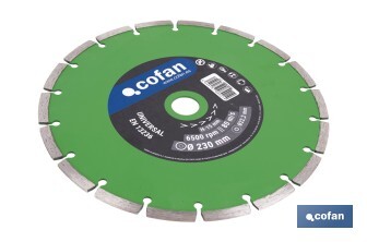Universal base diamond discs "general construction" - Cofan