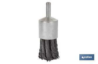 Steel twist knot end brush - Cofan