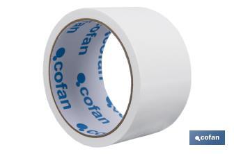 Cofan Duct tape 180 microns | White | Different sizes - Cofan