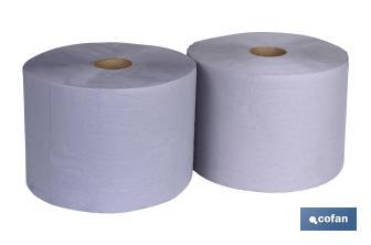 Bobina industrial | Papel ecológico | Pack de 2 Rollos | Peso rollo 3 kilos 250 metros - Cofan