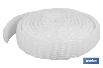 Rollo de malla tubular de espuma elástica | Protege y asegura objetos frágiles | Se amolda y adapta - Cofan