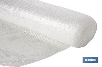Rollo de polietileno de Burbuja | Máxima protección para tus pertenencias | Medidas de 0,8 x 10 metros - Cofan