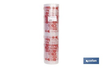 Rollo de plástico de burbuja | Ideal para mudanzas, embalajes y envíos | 40 g/m2 | Dos medidas diferentes| Protección para objetos delicados - Cofan