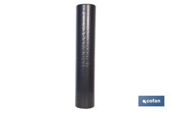 Rollo de film negro | Material: polietileno | Galga 400 | Grosor: 100 micras | Protección de embalajes | Disponible en diferentes medidas - Cofan