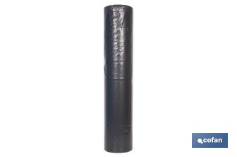 Rollo de film negro | Material: polietileno | Galga 400 | Grosor: 100 micras | Protección de embalajes | Disponible en diferentes medidas - Cofan