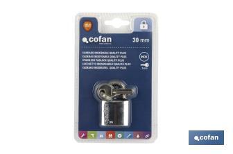 Stainless padlock Quality Plus - Cofan