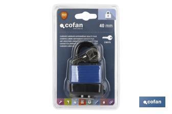 Anti-moisture laminated padlock Quality Plus - Cofan