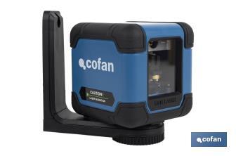 Cross-line laser level | Self-levelling and manual modes | Working range: 30m | Case included - Cofan