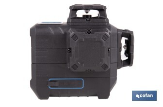 Nivel láser autonivelante de líneas cruzadas 3 x 360° | Modo automático y manual | Alta precisión | Incluye base magnética y maletín - Cofan