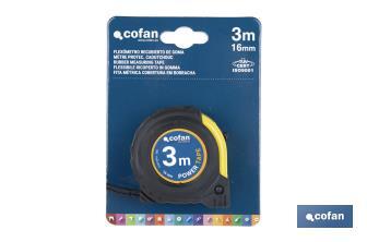 Flexómetro Recubierto de Goma - Cofan