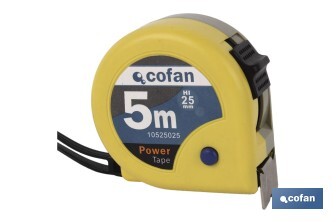 Flexómetros Estándar | Diferentes medidas | Color: amarillo - Cofan
