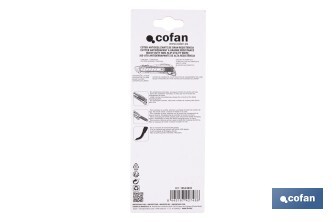 Cúter profesional de ABS | Con recubrimiento antideslizante TPR | Hoja negra ultra afilada SK2 | Bloqueo automático | Disponible en 3 medidas - Cofan